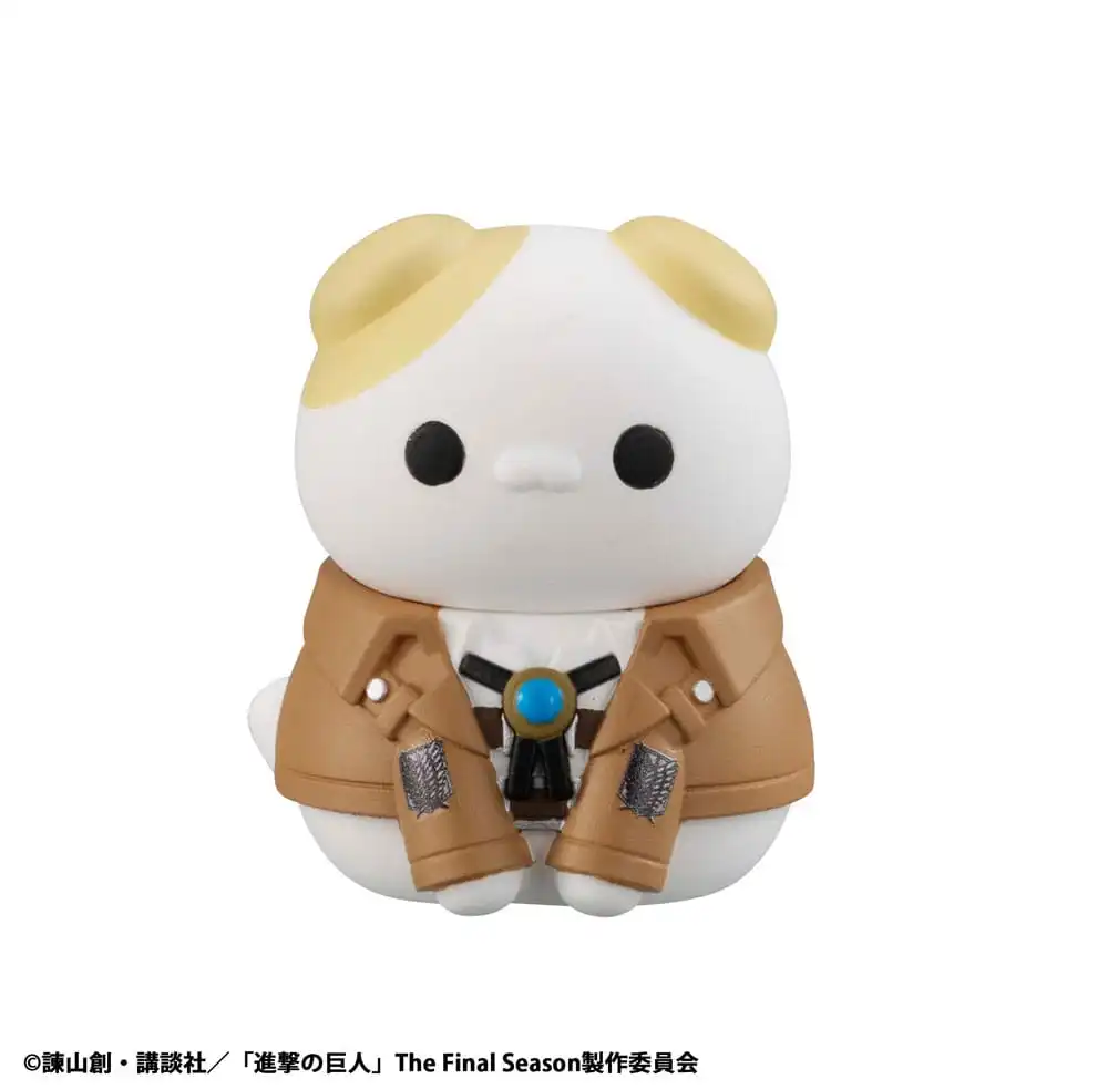 Attack on Titan Mega Cat Project Attack on Tinyan Trading Figures Gathering Scout Regiment danyan! 3 cm - 1 Unidade